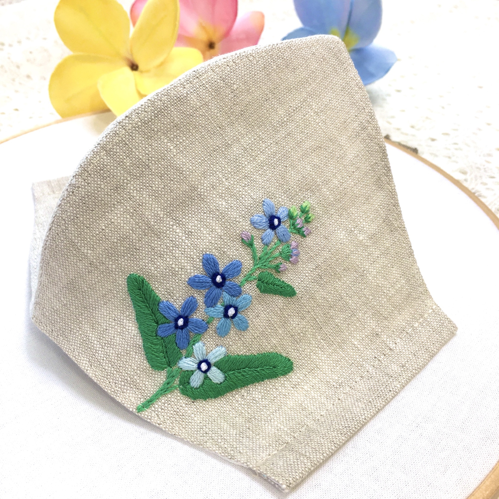 ハンドメイドマスク手刺繍 9afdab32a73dcf13cdb77c3ac1b0ef