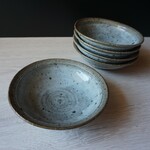 水色細リム小鉢
