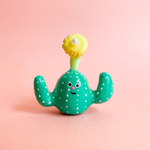 すごい咲いているサボテンのリングスタンド