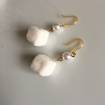 角砂糖とパールのピアス