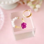 特集掲載♡お花のイヤーカフセット（イエロー系）