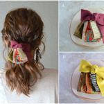 Pendre Ruban Barrette(キャトルリボンシリーズ)【ボルドー(完売)orマスタード】