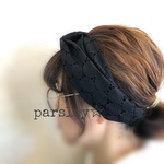 サークルレースのヘアバンド☆ブラック