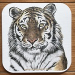 珪藻土コースター　トラ