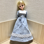 リカちゃん　クラシックワンピース　サックス