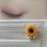 《送料無料》🌻ひまわりマスクピアス🌻(マグネット)