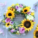フラワーリース☆ひまわり♪夏の花束のようなリース