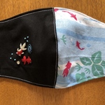 [Aさまオーダー] 刺繍入り立体マスク☆２匹の金魚