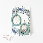Bluegrayマットピアス/イヤリング/ノンホールピアス