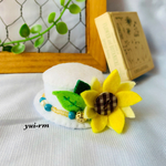 ひまわり🌻ペット用❤︎フェルト帽子