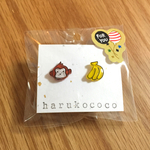 おさるとバナナのピアス