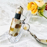 ⭐︎ステンドグラスのような輝きのエナメルレザー⭐︎30ml （モカ）携帯用スプレーボトル　/　除菌・消毒液スプレーボトルホルダー /　消毒液ホルダー /スプレーホルダー/スプレーボトルケース