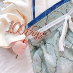 ［送料込］ケーキトッパー 100days お食い初め 100日祝い 誕生日　飾り 木製 祝百日 happy 