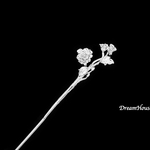 芙蓉のかんざし（銀色）＊在庫有り＊簪＊着物＊和装