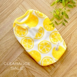 【犬服クリアランスSALE✨】レモン色のオレンジ柄タンクトップ🍊