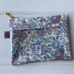 ★SALE★見えるポーチ（12） リバティ  Felicite フェリシテ  ブルー&パープル