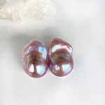 無穴　Sグレード　バロックパールピアス　イヤリング