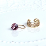 Minette☆イヤーカフ イヤカフ(ノンホールピアス)-555 & 596         ❤︎ SWAROVSKI を使用 ❤︎