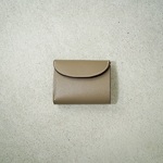 flap mini wallet [ Greige ]