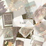 海外フレークシール “ Light ” photo sticker 20枚set 韓国シール