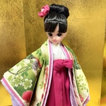 No.228 ミニチュア着物　平安装束(十二単風)  着せ替え服　リカちゃん着物