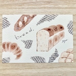 🍞透明水彩画「パン」 北欧イラストポストカード２枚セット🍞