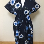 再お値下げ　　浴衣の反物で作ったワンピース