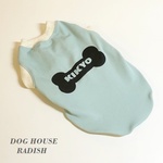  接触冷感タンクトップ　お名前入り【ボーン】 Dog 犬服 ドッグウェア 夏　ボーン 骨 クール