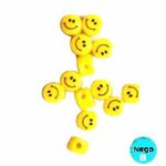両面スマイル　ラウンドビーズ　【10個】　380円       †mnc137