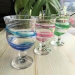 色雲母和飲グラス