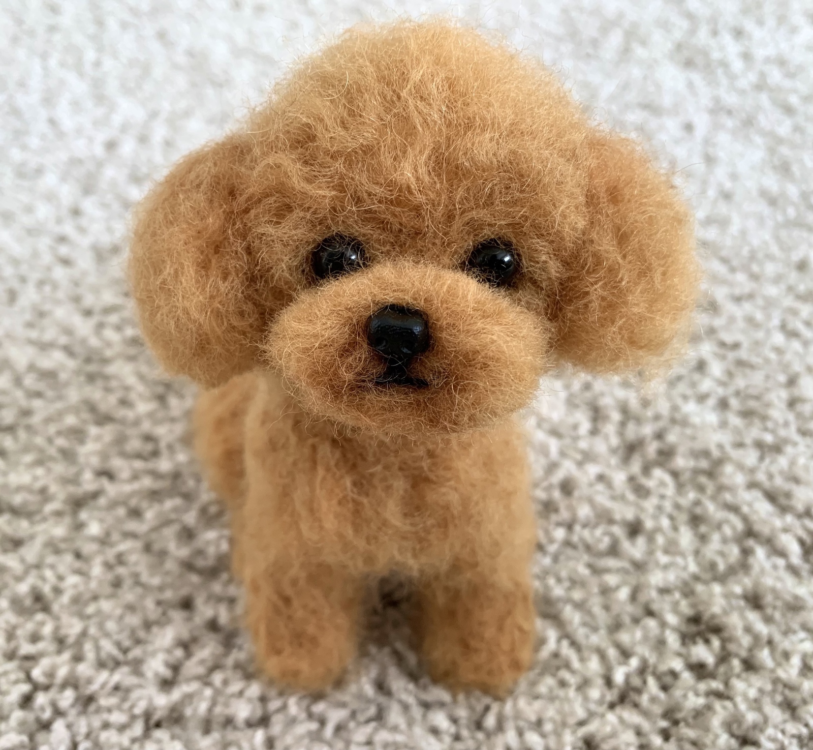 羊毛フェルト 犬 トイプードル レッド - TOTOKAKA1'S GALLERY | minne