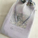 片面メッシュ大きめ巾着（トウシューズ巾着）