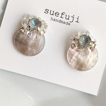 shell flower ピアス イヤリング