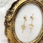 高品質チェーンチャーム カン付き 小花×5弁花【4個入り】