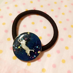 宇宙を翔ける猫(ฅ´ω`ฅ)蓄光ヘアゴム
