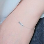 hljóð bracelet：silver925レタードブレスレット　シルバー