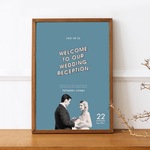 選べるカラー｜ウェルカムボード｜アメリカンレトロ｜結婚式