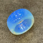 ✨京セラオパールクリアーにブルーグリッターリング✨（17.6mm）