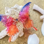 トロピカルナイトの蝶バレッタ（Hair ornaments butterfly〜tropical night〜） 