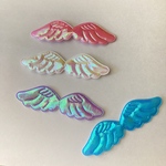 BIGサイズ 天使の羽 ピカピカキラキラ オーロラ布パーツ 10枚セット