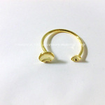 (K16GP)(2個入)台座2個付指輪(6ｍｍ+4ｍｍ)【4681】