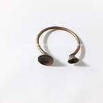 (金古美)(2個入)台座2個付指輪(6ｍｍ+4ｍｍ)【4681】