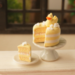 ミニチュア　アヒルケーキ（イエロー）