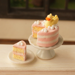 ミニチュア　アヒルケーキ（ピンク）