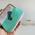 ミナペルホネン　がま口　☆choucho カードケース　ハンドメイド