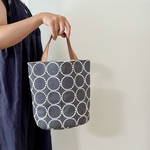 丸底バッグ *⚮* tambourine navy (gray) *⚮*