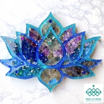 Lotus plate orgointe / Blue
