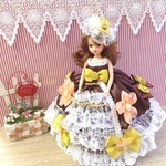 舞踏会 リカちゃん お姫様ドレス 一点物☆ ビターショコラ
