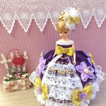 舞踏会 リカちゃん お姫様ドレス 一点物☆バイオレット