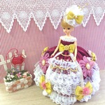舞踏会 リカちゃん お姫様ドレス 一点物☆ワイン